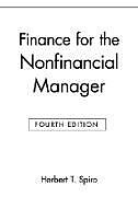 Kartonierter Einband Finance for the Nonfinancial Manager von Herbert T Spiro