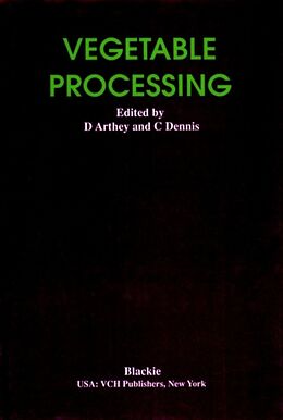 Fester Einband Vegetable Processing von David (Campden Food and Drink Research Ass Arthey