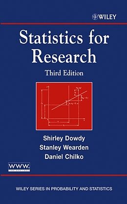 Livre Relié Statistics for Research de Shirley Dowdy, Stanley Wearden, Daniel Chilko