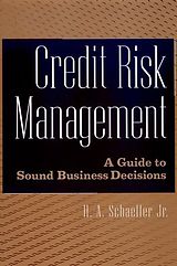 Fester Einband Credit Risk Management von H A Schaeffer
