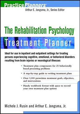 Kartonierter Einband The Rehabilitation Psychology Treatment Planner von Michele J. (Rehabilitation Medicine in Atlanta, GA) Rusin, David J. (Psychological Consultants, Grand Rapids, Michigan) Ber
