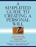 E-Book (pdf) A Simplified Guide to Creating a Personal Will von Deborah Levine Herman, Robin L. Bodiford