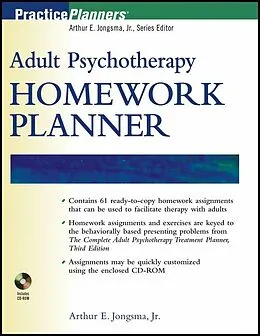 E-Book (pdf) Adult Psychotherapy Homework Planner von Arthur E. Jongsma
