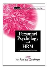 Couverture cartonnée Personnel Psychology and Human Resources Management de Ivan T. (The University of Manchester I Robertson