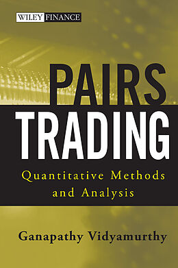 eBook (pdf) Pairs Trading de Ganapathy Vidyamurthy