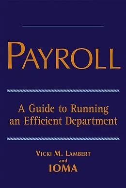 E-Book (pdf) Payroll von Vicki M. Lambert