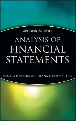 E-Book (epub) Analysis of Financial Statements von Pamela P. Peterson, Frank J. Fabozzi