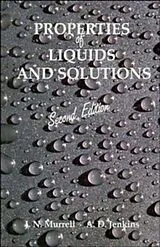 Kartonierter Einband Properties of Liquids and Solutions von Murrell John N., A. D. Jenkins