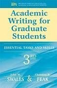 Couverture cartonnée Academic Writing for Graduate Students de John M. Swales, Christine B. Feak