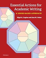 Couverture cartonnée Essential Actions for Academic Writing de Nigel A. Caplan, Ann Johns