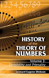 eBook (epub) History of the Theory of Numbers, Volume I de Leonard Eugene Dickson