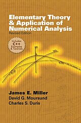 eBook (epub) Elementary Theory and Application of Numerical Analysis de David G. Moursund