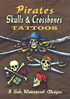 Broché Pirates Skulls & Crossbones Tattoos de Jeff A. Menges