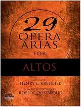  Notenblätter 29 Opera Arias for Altos