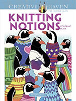 Kartonierter Einband Creative Haven Knitting Notions Coloring Book von Jessica Mazurkiewicz
