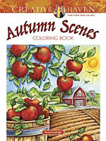Kartonierter Einband Creative Haven Autumn Scenes Coloring Book von Teresa Goodridge