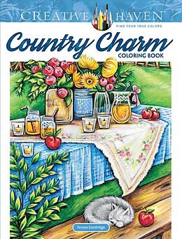 Kartonierter Einband Creative Haven Country Charm Coloring Book von Teresa Goodridge