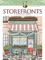Kartonierter Einband (Kt) Creative Haven Storefronts Coloring Book von Hannah Bee