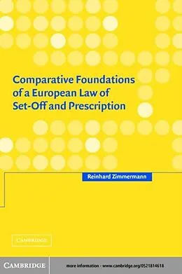 E-Book (pdf) Comparative Foundations of a European Law of Set-Off and Prescription von Reinhard Zimmermann