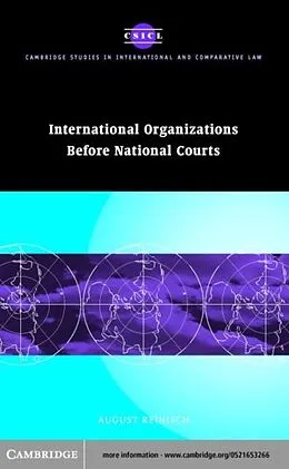 PDF International Organizations before National Courts von August Reinisch