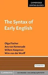 E-Book (pdf) Syntax of Early English von Olga Fischer