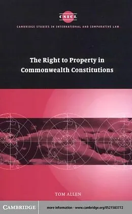 E-Book (pdf) Right to Property in Commonwealth Constitutions von Tom Allen