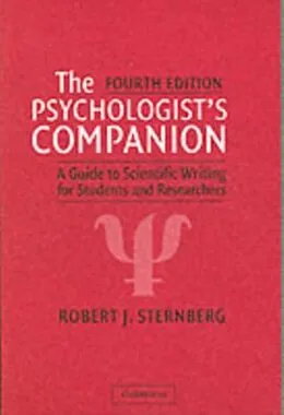 E-Book (pdf) Psychologist's Companion von Robert J. Sternberg