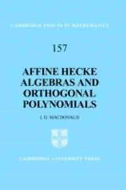 E-Book (pdf) Affine Hecke Algebras and Orthogonal Polynomials von I. G. Macdonald