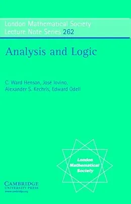 E-Book (pdf) Analysis and Logic von C. Ward Henson