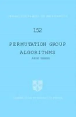 E-Book (pdf) Permutation Group Algorithms von Akos Seress