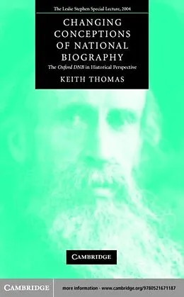 E-Book (pdf) Changing Conceptions of National Biography von Keith Thomas