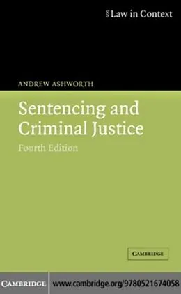 E-Book (pdf) Sentencing and Criminal Justice von Andrew Ashworth
