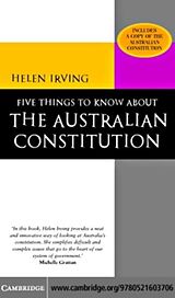 eBook (pdf) Five Things to Know About the Australian Constitution de Helen Irving