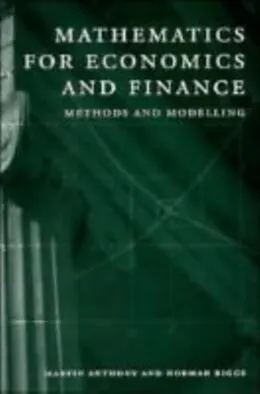 PDF Mathematics for Economics and Finance von Martin Anthony