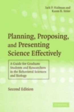 E-Book (pdf) Planning, Proposing, and Presenting Science Effectively von Jack P. Hailman