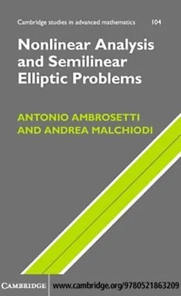 E-Book (pdf) Nonlinear Analysis and Semilinear Elliptic Problems von Antonio Ambrosetti