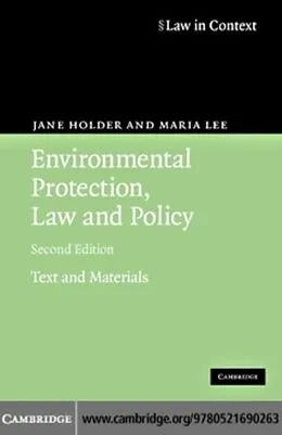 E-Book (pdf) Environmental Protection, Law and Policy von Jane Holder