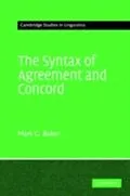 E-Book (pdf) Syntax of Agreement and Concord von Mark C. Baker