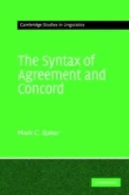 E-Book (pdf) Syntax of Agreement and Concord von Mark C. Baker