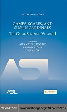 E-Book (pdf) Games, Scales and Suslin Cardinals von Kechris/Lowe/Steel