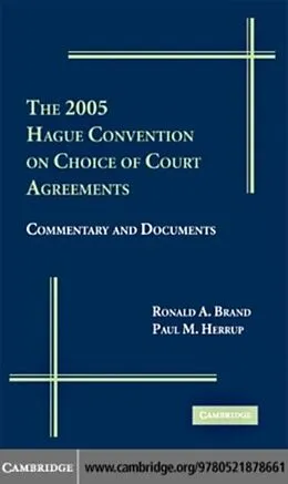E-Book (pdf) 2005 Hague Convention on Choice of Court Agreements von Ronald A. Brand