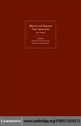 E-Book (pdf) Bilateral and Regional Trade Agreements von Lester/Mercurio