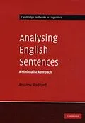 E-Book (pdf) Analysing English Sentences von Andrew Radford