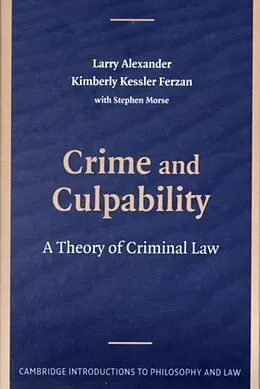 E-Book (pdf) Crime and Culpability von Larry Alexander