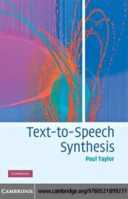 E-Book (pdf) Text-to-Speech Synthesis von Paul Taylor