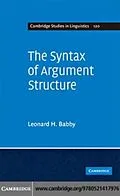 E-Book (pdf) Syntax of Argument Structure von Leonard H. Babby
