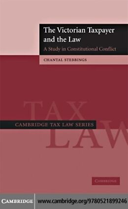 eBook (pdf) Victorian Taxpayer and the Law de Chantal Stebbings