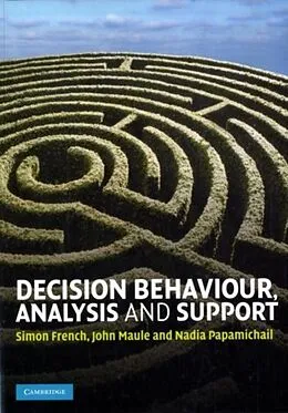 E-Book (pdf) Decision Behaviour, Analysis and Support von Simon French