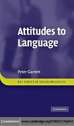 E-Book (pdf) Attitudes to Language von Peter Garrett