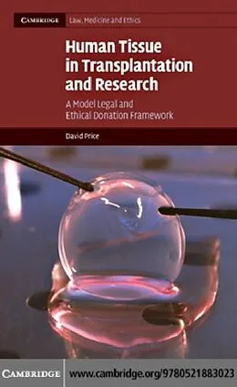 E-Book (pdf) Human Tissue in Transplantation and Research von David Price